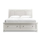 Robbinsdale California King Sleigh Bed with Storage with Mirrored Dresser