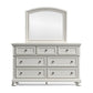 Robbinsdale California King Sleigh Bed with Storage with Mirrored Dresser