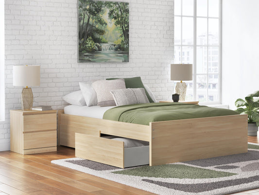 Ashley Express - Onita Queen Platform Bed with 2 Side Storage