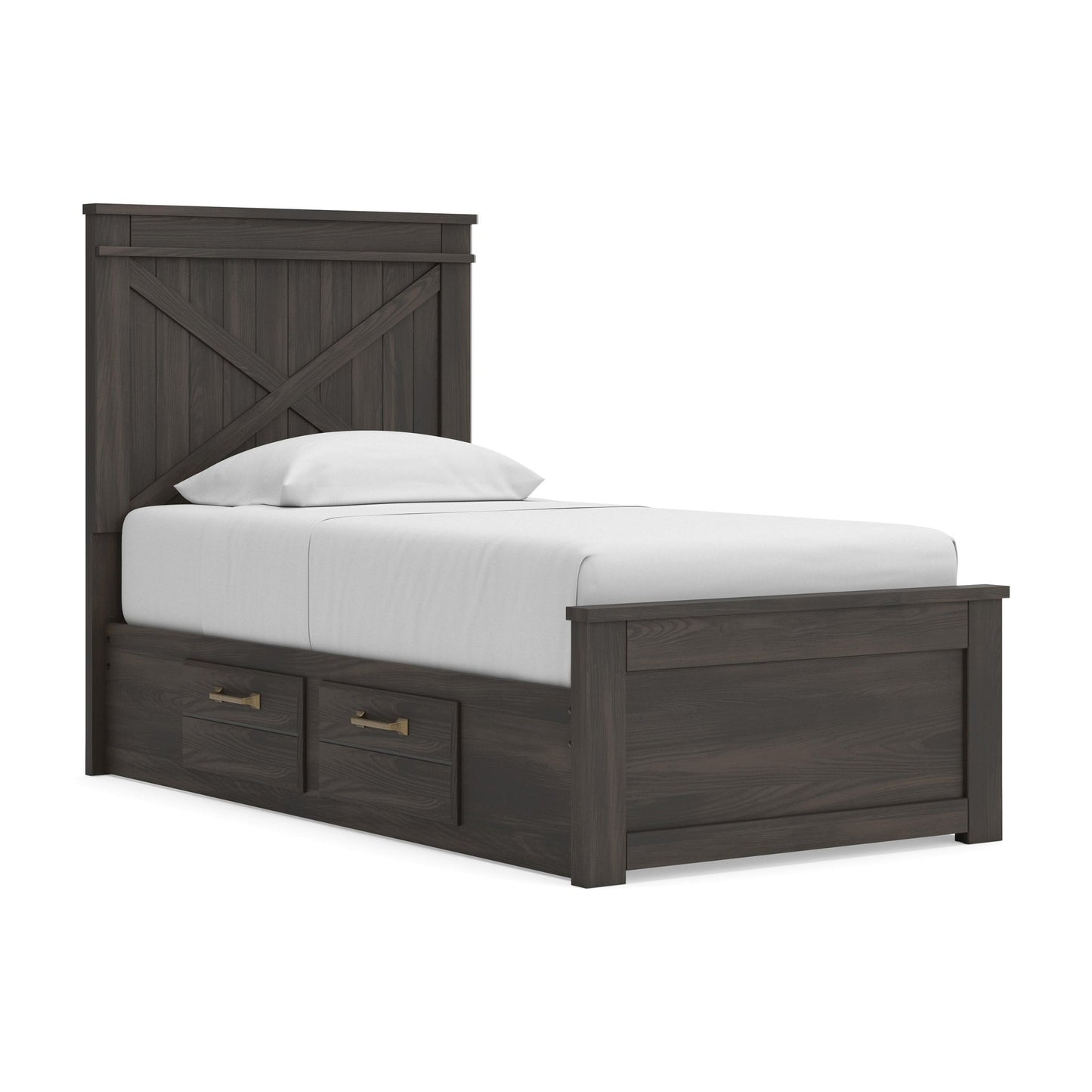 Ashley Express - Vonitta Bay Twin Panel Bed with Storage