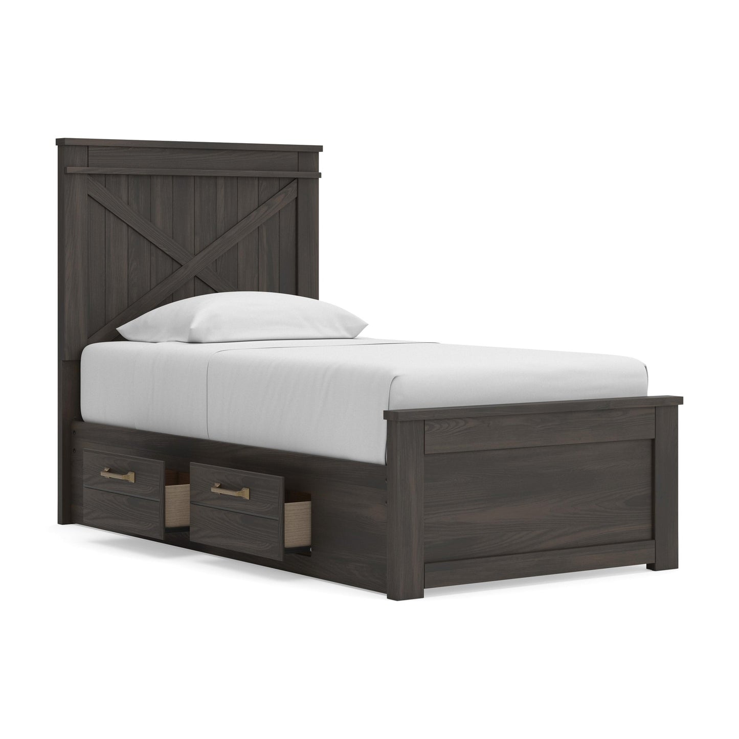 Ashley Express - Vonitta Bay Twin Panel Bed with Storage