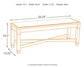 Ashley Express - Bolanburg Large UPH Dining Room Bench