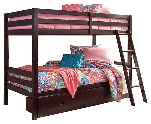 Ashley Express - Halanton  Over Twin Bunk Bed With 1 Large Storage Drawer