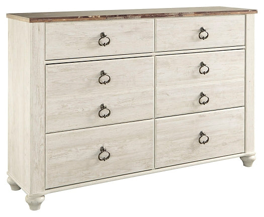 Willowton Six Drawer Dresser