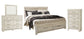 Bellaby  Platform Bed With 2 Storage Drawers With Mirrored Dresser And Chest