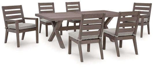 Hillside Barn Outdoor Dining Table and 6 Chairs