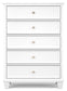 Fortman Twin Panel Bed with Mirrored Dresser and Chest